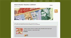 Desktop Screenshot of iraqidinars.com